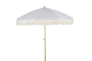 Gatsby parasoll 1,8m blå/rand